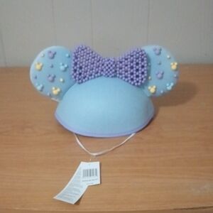 Minnie Mouse Beaded Ear Hat NWT